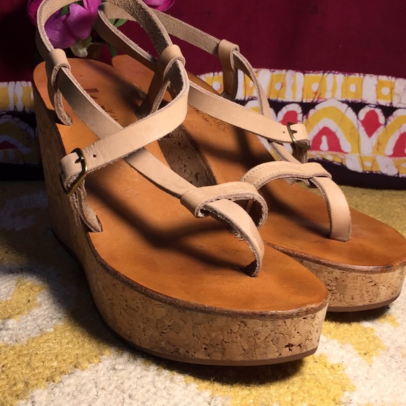 K Jacques St Tropez Diapason Cork Slide Sandals 9 - Picture 3 of 8